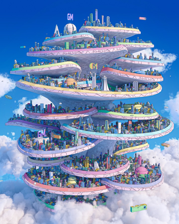 Treat meme: Floating city